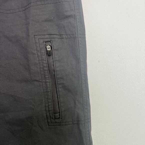 NWT Eddie Bauer Women's Ankle Cargo Pants Hiking Outdoor Sz 14 Gray - Picture 2 of 14